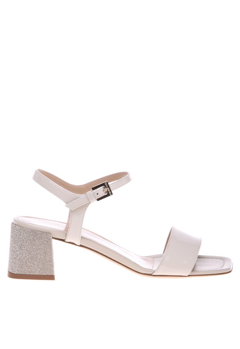 Sandale de piele cu toc si varf patrat 1 Sandale de piele cu toc si varf patrat