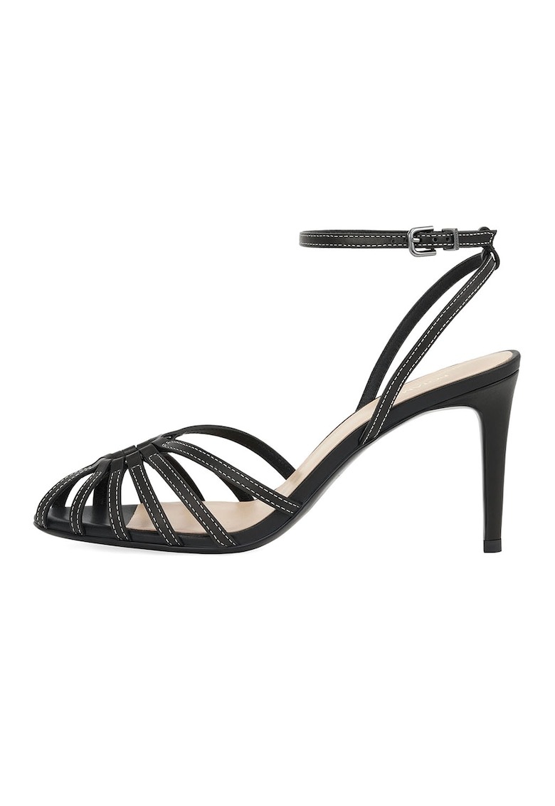 Sandale de piele cu toc stletto 1 Sandale de piele cu toc stletto