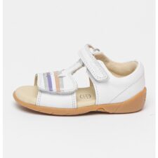 Sandale de piele cu varf ascutit si imprimeu Zora Beat