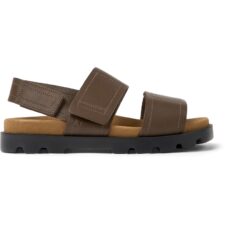 Sandale de piele cu velcro Brutus - Maro -