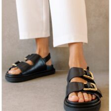 Sandale de piele cu velcro Harper