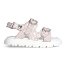 Sandale de piele cu velcro si model