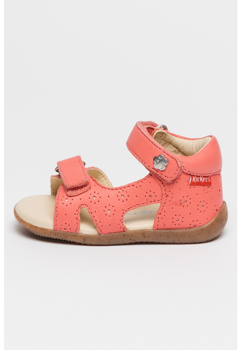 Sandale de piele cu velcro si perforatii Binsia 1 Sandale de piele cu velcro si perforatii Binsia