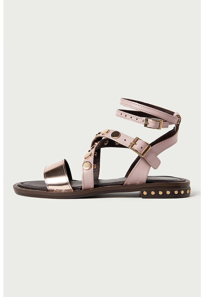 Sandale de piele decorate cu tinte 1 Sandale de piele decorate cu tinte