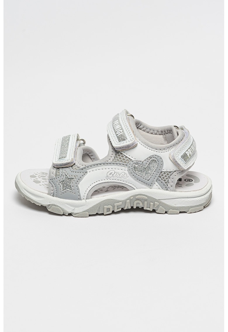 Sandale de piele ecologica cu accente stralucitoare 1 Sandale de piele ecologica cu accente stralucitoare