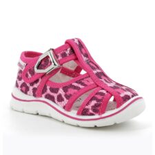 Sandale de piele ecologica cu anima print