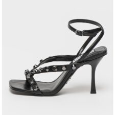 Sandale de piele ecologica cu aplicatii cu tinte Adaline