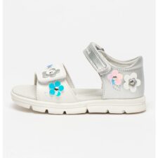 Sandale de piele ecologica cu aplicatii florale Whippy