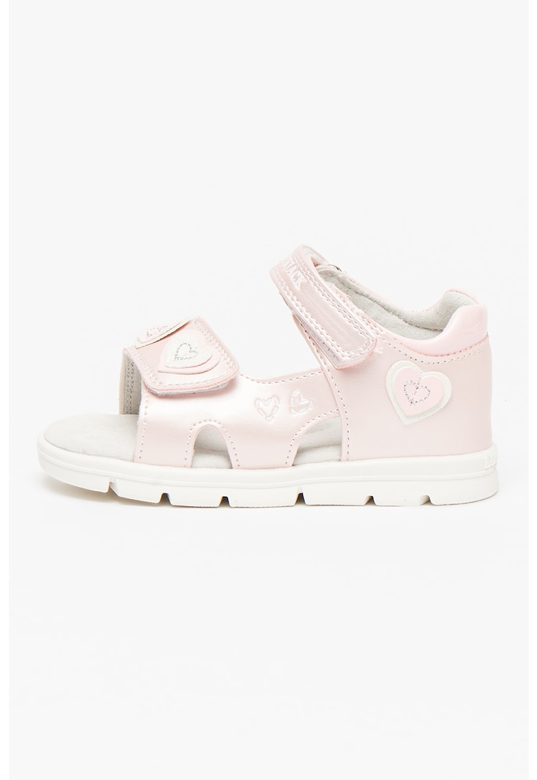 Sandale de piele ecologica cu aplicatii in forma de inima Whippy 1 Sandale de piele ecologica cu aplicatii in forma de inima Whippy