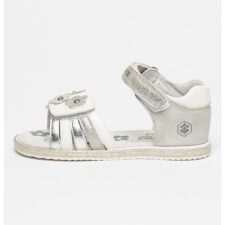 Sandale de piele ecologica cu aspect metalizat Dora