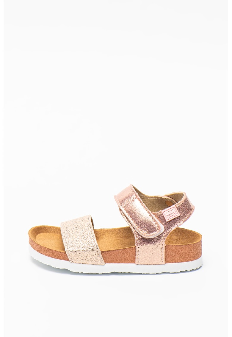 Sandale de piele ecologica cu aspect metalizat Moers 1 Sandale de piele ecologica cu aspect metalizat Moers