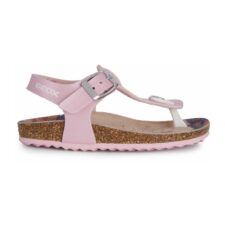 Sandale de piele ecologica cu bareta in forma de T