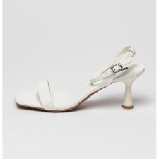 Sandale de piele ecologica cu bareta la glezna