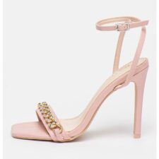 Sandale de piele ecologica cu bareta la glezna Sara