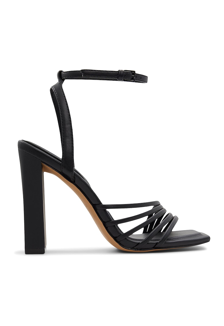 Sandale de piele ecologica cu bareta pe glezna Estela 1 Sandale de piele ecologica cu bareta pe glezna Estela