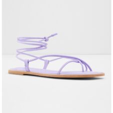 Sandale de piele ecologica cu bareta separatoare Adravia