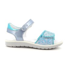 Sandale de piele ecologica cu bareta stralucitoare