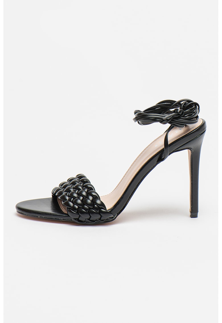 Sandale de piele ecologica cu baretainfasurabila Garry 1 Sandale de piele ecologica cu baretainfasurabila Garry