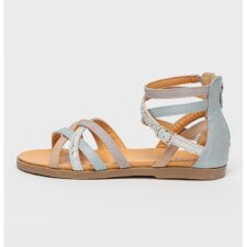 Sandale de piele ecologica cu barete incrucisate