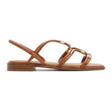 Sandale de piele ecologica cu barete multiple Bychan