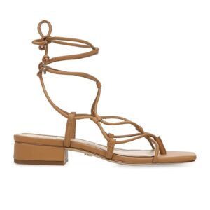 Sandale de piele ecologica cu barete multiple Daffy