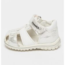 Sandale de piele ecologica cu detalii contrastante