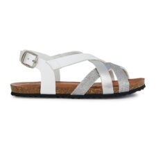 Sandale de piele ecologica cu detalii stralucitoare