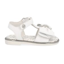 Sandale de piele ecologica cu funda