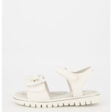 Sandale de piele ecologica - cu funda stralucitoare Lara