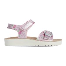 Sandale de piele ecologica cu imprimeu