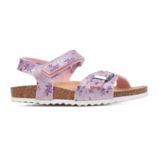 Sandale de piele ecologica cu imprimeu floral Adriel