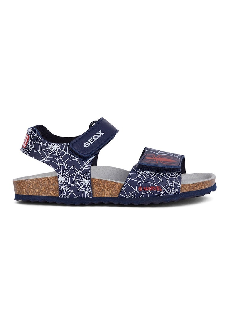 Sandale de piele ecologica cu model Spiderman 1 Sandale de piele ecologica cu model Spiderman