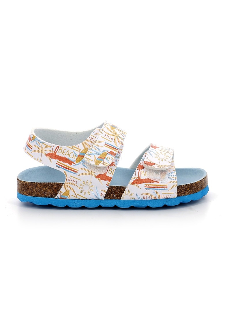 Sandale de piele ecologica cu model si velcro 1 Sandale de piele ecologica cu model si velcro