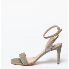 Sandale de piele ecologica - cu particule stralucitoare La-Digue