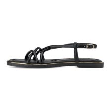 Sandale de piele ecologica cu talpa plata