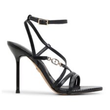 Sandale de piele ecologica cu toc Moey