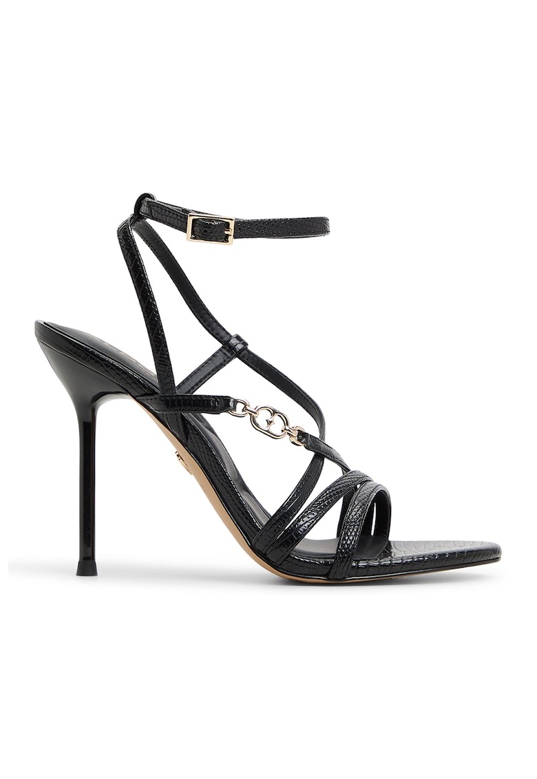 Sandale de piele ecologica cu toc Moey 1 Sandale de piele ecologica cu toc Moey