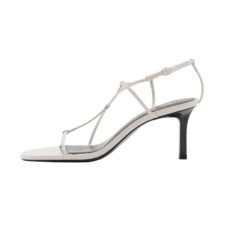 Sandale de piele ecologica cu toc Nuna