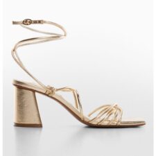 Sandale de piele ecologica cu toc Quad