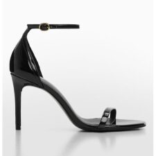 Sandale de piele ecologica cu toc inalt Aussie