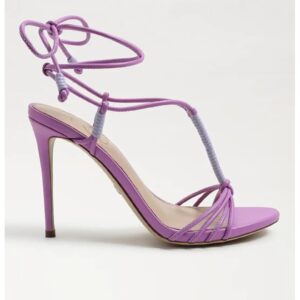 Sandale de piele ecologica cu toc inalt Safiya