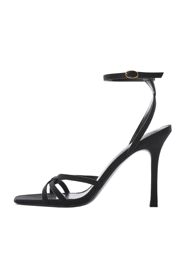 Sandale de piele ecologica cu toc inalt Zas 1 Sandale de piele ecologica cu toc inalt Zas