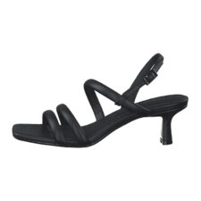 Sandale de piele ecologica cu toc kitten