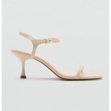 Sandale de piele ecologica cu toc kitten Flare