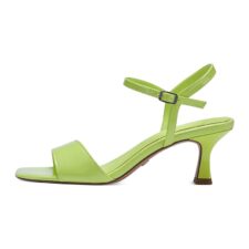 Sandale de piele ecologica cu varf patrat