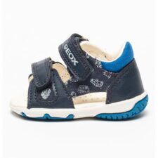 Sandale de piele ecologica cu velcro Elba