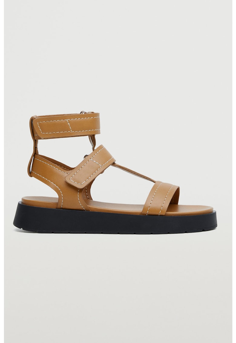 Sandale de piele ecologica cu velcro Romi 1 Sandale de piele ecologica cu velcro Romi