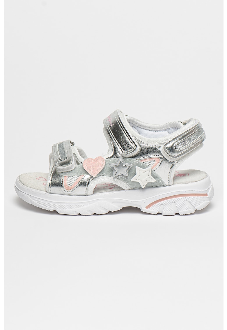 Sandale de piele ecologica cu velcro Siah 1 Sandale de piele ecologica cu velcro Siah