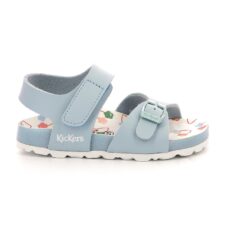 Sandale de piele ecologica cu velcro si catarama