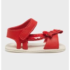 Sandale de piele ecologica cu velcro si funda